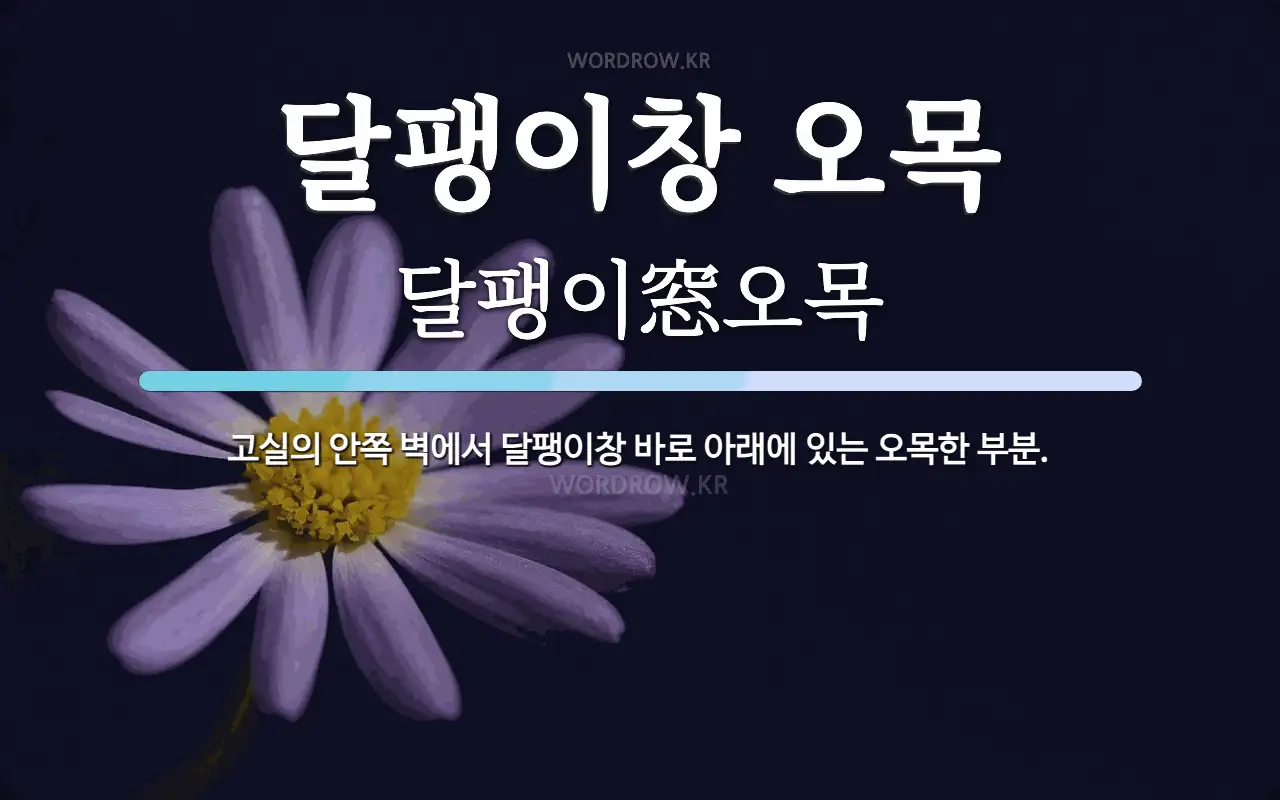 달팽이창 오목 뜻